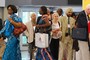 The convention was truly international.  This is a random photo taken in the lobby of the convention building--just a glance at the clothing and the facial features will tell you that this is a cosmopolitan gathering.